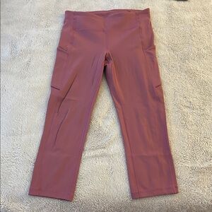 Pink High-Waisted Leggings